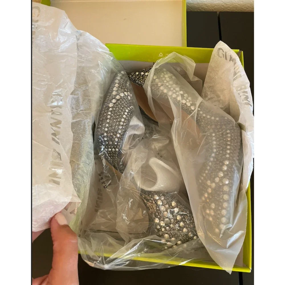 Gianni Bini (Worn ONCE) Mairah Studded Sparkly Heels - Sz 7 - Picture 12 of 12